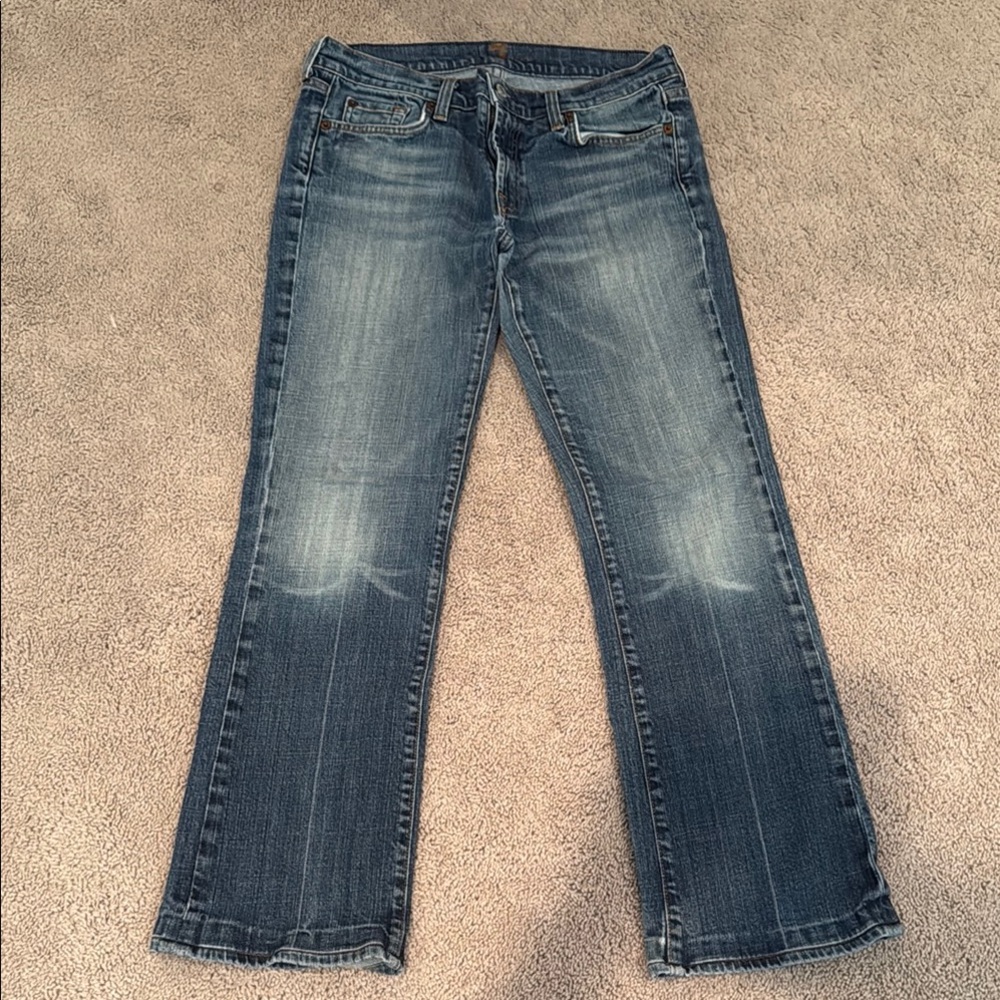 7 For All Mankind Classic Blue Boot Cut Jeans
